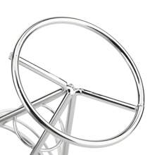 Soporte chapado para patatas fritas, cestas de alambre de hierro, estante de exhibición, suministro de alimentos para Buffet, - Plateado - Ver 7