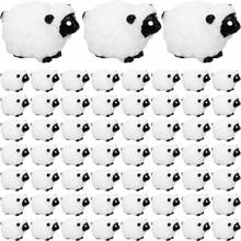 10pcs Mini Resin Sheep Statues Figurines, Cute Ornaments For Indoor/Outdoor Fairy Garden, Landscape Decor, Accessories For Middle East Festivals & Parties (Classic Style)