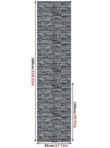 1pc 3d Realistic Bricks And Stones Wallpaper Home Decoration Sticker Peel And Stick Self-Adhesive Paper For Cabinets, Tables, Chairs And Room Background,Renovation Stickers Peel Wall Panels,Wall Paper, Wallpapers,Spring Decoration Items Refresh Your Home,Rama Decoration Stickers - Multicolor - View 13