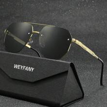 WEYFANY Unisex New Fashion Metal Frame Polarized Sunglasses, Outdoor Cycling Sports Driving Fishing Travel Sunglasses, Premium Gift Box, Holiday Gift - Multicolor - View 8