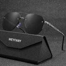 WEYFANY Unisex New Fashion Metal Frame Polarized Sunglasses, Outdoor Cycling Sports Driving Fishing Travel Sunglasses, Premium Gift Box, Holiday Gift - Multicolor - View 5