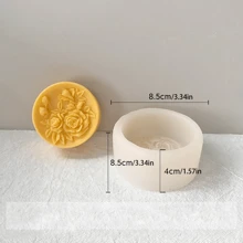 Moule en silicone de fleurs de pivoine pour savon, bougies et artisanat en résine - outil de moulage de plâtre aromatique DIY - idéal pour la décoration d'intérieur et les cadeaux