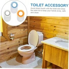 Monalife 1/3pcs Toilet Lid Lifter Toilet Covers Toielt Lid Lifting Handle Toilet Lifter Tool Toilet Caps Toilet Handle Toilet Cover Handle Portafilter Handgrip Abs Clamshell Toiletries Touch