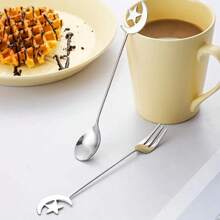 2 قطعة/4 قطع من مناول الحلوى والمثلجات والفواكه على شكل هلال من الفولاذ المقاوم للصدأ - مثالي للاستخدام في المنزل أو المطبخ أو المطاعم، هدية