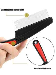 2pcs Dandruff Comb, Stainless Steel Fine Tooth Comb, Scalp Psoriasis Brush, Dandruff Brush, Head Lice Comb, Multi-Function Hair Brush For Scalp Massage, Suitable For Men, Women, And Children