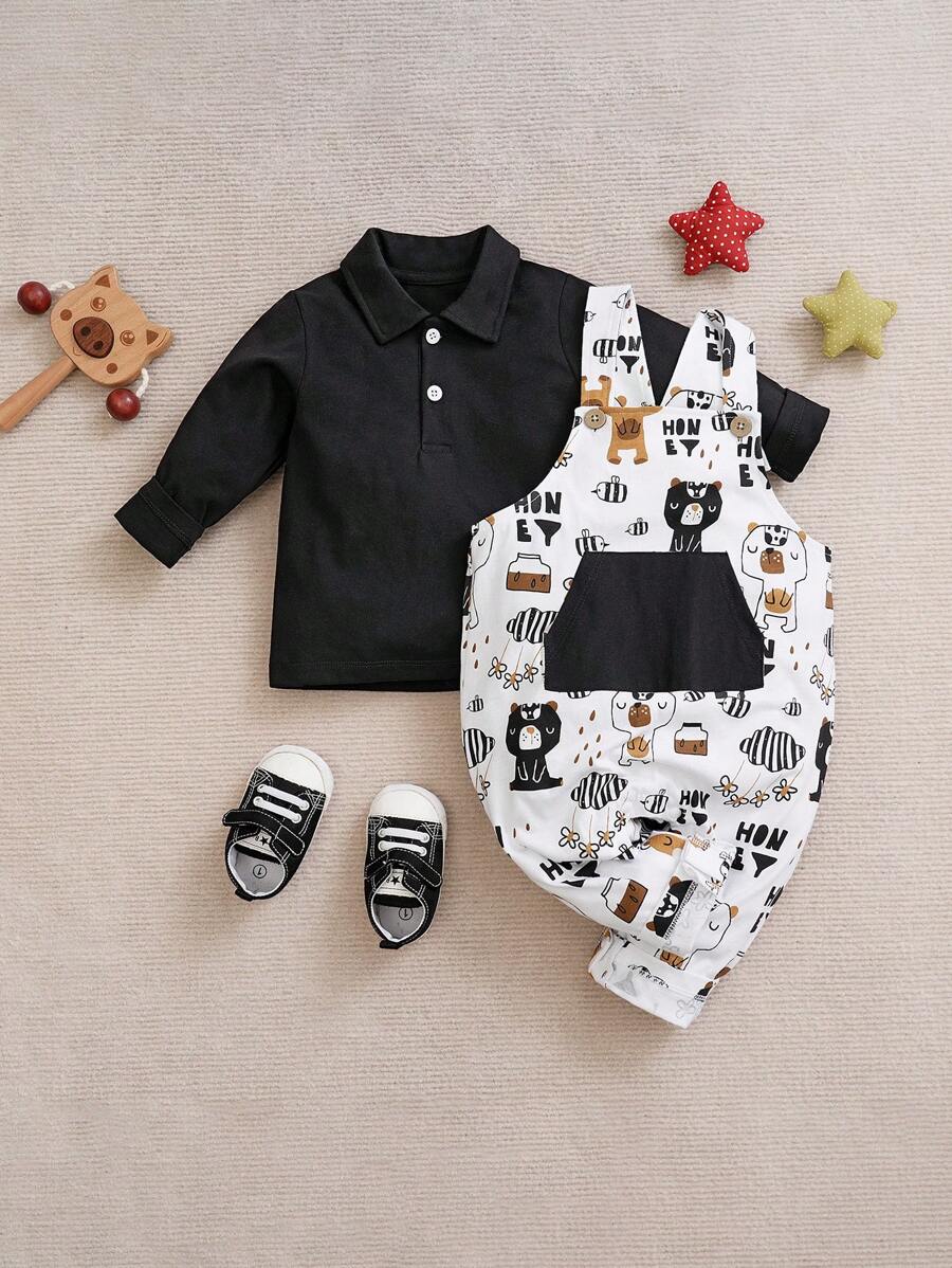 Yierying 婴儿熊全身印花连体衣 - 彩色 - 查看 1