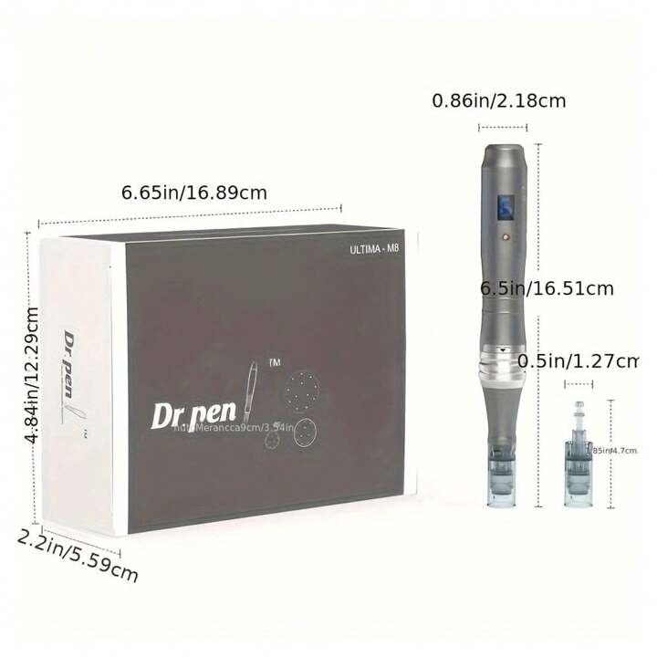 最初の  Dr. Pen Ultima M8 プロフェッショナル ダーマペン、12個の11/16 ブースター・導入液