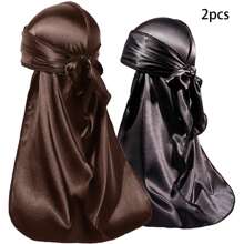 Awegeo 2pcs/Set Kids Durag, Smooth Breathable Pirate Hat, Suitable For Boys & Girls, Outdoor Sports Casual Comfortable Headwrap - 2PCS - View 12