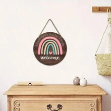 1 块木制教室门牌 - 彩虹欢迎牌 - 适合作为教师礼物 教室墙壁艺术挂饰 - 彩色 - 查看 6