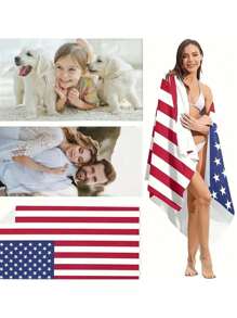 Customized Beach Towel With Personal Photo, Personalized Beach Towel, Customized Beach Towel, Customized Bath Towel, Personalized Towel, Photo Beach Towel Customized Summer Holiday Bathroom Decor,Multi-Functional, Ornamental,Reusable,Exquisite,Stylish,High-Quality,Colorful,Modern,Custom,Personalized,Unique,Ideal Gifts For Him,Ideal Gifts For Her,Boyfriend,Dad,Girlfriend,Mom,Family,Friends,Tea Room,Home,Garden,Office,For Anniversaries,For Valentine's Day,For Mother's Day,For Birthdays,For Father's Day,For Graduation,For Weddings,For Housewarming,Home Decor,Home DecorTravel Essentials Travel Accessories Beach Essentials,Vacay Vibes - Multicolor - View 3