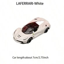 Burago 1:64 Scale Diecast SF90 488GTB LAFERARI Fingertip Model, Mini Sports Car Collectible Model, Desktop Decor - LAFERRARI-wHITE - View 1
