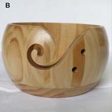 Wooden Yarn Bowl Crochet Organizer Storage Holder Non Slip -Friendly New Handmade DIY For Knitting Crochet Skeins