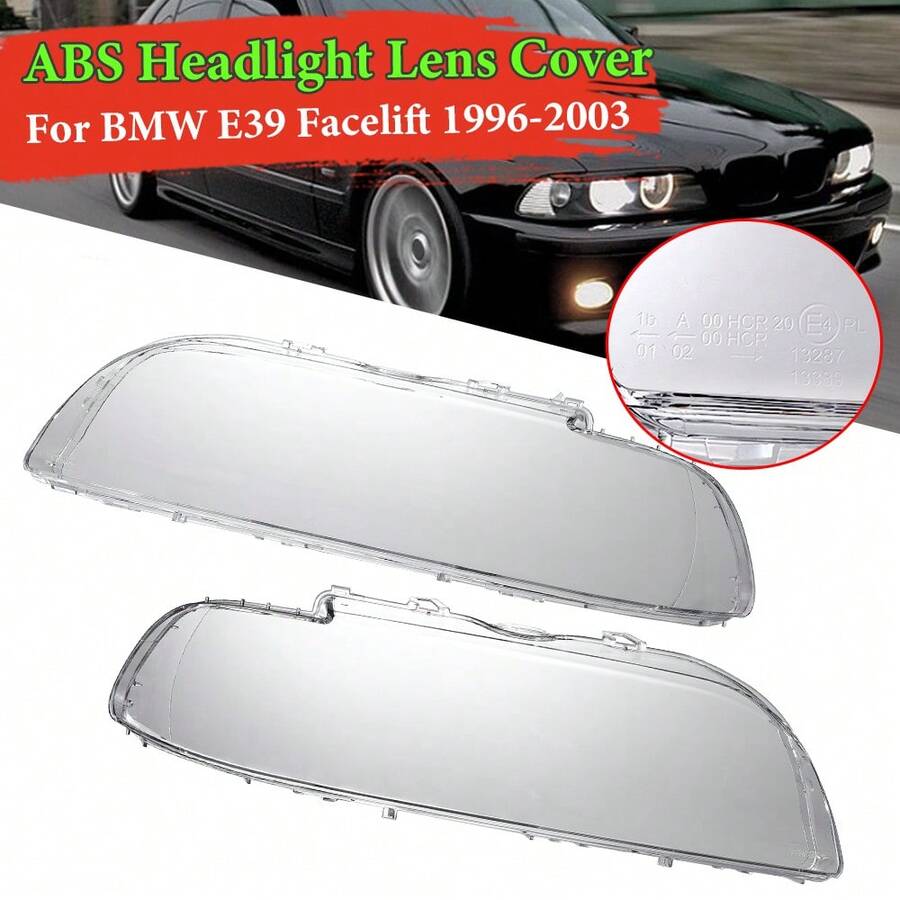 OUR ADVENTURE BOOK A pair of BMW 96-03 headlight lampshades made of ABS material, car lampshades, dust blocking protective covers