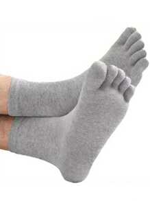 5 Paar Herren Zehentrenner Knöchel-Socken, atmungsaktiv feuchtigkeitsableitend, geeignet für Zuhause und Outdoor Sport