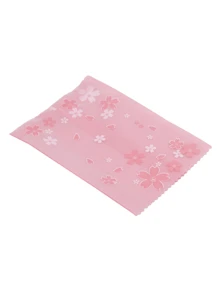 35/50/100pcs Pink Cherry Blossom Sachet For Valentine's Day,Multi-Size Sakura Pink Cherry Flower Frosted Self-Adhesive Cellophane Bags, Self Seal Biscuits Packing Plastic Baker's Bags, Snow Crisp Bag, Machine Sealing Mooncake Bag, Egg Yolk Crisp Nougat Cookie Bag, Packaging Supplies - Multicolor - View 6