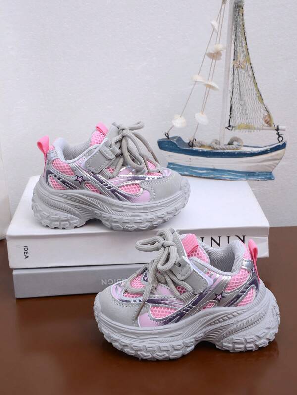 Spring New Kids Anti-Slip Shock Absorbing Retro Chunky Sneakers, Casual & Versatile Shoes For Everyday Wear, School, Travel & Outdoor Sports