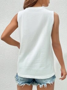 Customize A Women's Tank Top - Add Custom Text, Choose Your Favorite Color, Life Keep Smiling, Casual And Easy To Match, Perfect For Gift Giving, Outing Vacation, Sports, Etc, Wide Strap T-Shirt Tank, Top, Women's Top, Women's Clothes, Women's Customized Tank Top, Sports Tank Top, Tops.