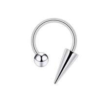 1/3 件 16G 鼻中隔环马蹄形鼻环不锈钢防过敏唇环 18K 镀金尖刺耳甲圈耳轮耳垂穿孔 8mm 10mm 12mm 男女通用 - L001 - 查看 17