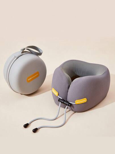 Memory Foam Shaped Neck Pillow, Travel Kussen Head Support, Airplane Sleep Chin Cushion, Portable view 5