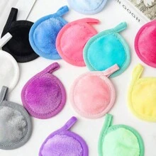 7 件装随机颜色数卸妆布、超细纤维可重复使用快干毛巾、天然洁面巾