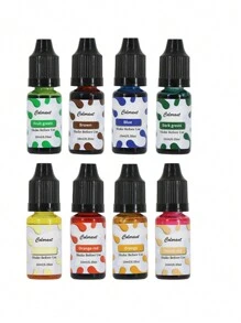 24 色 10 毫升 香薰蜡烛颜料 高浓度肥皂石蜡大豆蜡染料颜料