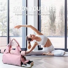 MINSHUXI Yoga Mat Bag, Sport Yoga Gym Bag For Women, Lightweight Yoga Mat Bag Carrier With Yoga Strap, Carryall Yoga Tote Bag