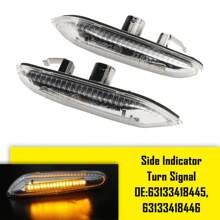 Señal de giro del indicador lateral intermitente secuencial LED para BMW E90 E92 E60 E87 E82