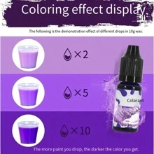 24 色 10 毫升 香薰蜡烛颜料 高浓度肥皂石蜡大豆蜡染料颜料