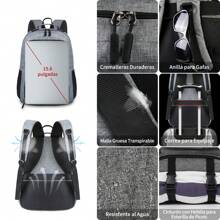 IGOLUMON Lunch Backpack For Men Women 15.6 Inch Laptop Backpack Water Resistant Business Computer Backpacks For College School Work Travel,Black