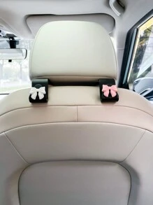 Bowknot Car Hook, Car Interior Storage Hook For Bags, Umbrellas And Other Items, Multifunctional Car Seat Back Hook - A - View 5