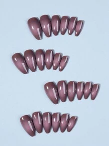 Bộ 24 miếng dán móng tay kiểu Pháp hình hạnh nhân cho bé, vừa vặn hoàn hảo, bộ móng giả acrylic, bao gồm: 1 miếng gel dẻo và 1 dũa móng, kiểu móng Pháp phù hợp cho phụ nữ và bé gái dùng hàng ngày khi đi làm, học tập và dự tiệc, dụng cụ làm móng nghệ thuật. Móng tay - Nhiều màu - Xem 3