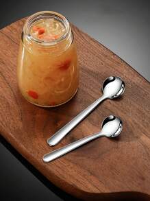 Bộ 1/6/12 thìa cà phê (4,5 inch), thìa, đồ bạc, thìa trà bằng thép không gỉ, thìa nhỏ, thìa cà phê đánh bóng gương, thìa tráng miệng cho gia đình, nhà bếp, nhà hàng, dùng được trong máy rửa chén khi trở lại trường - Bạc - Xem 4