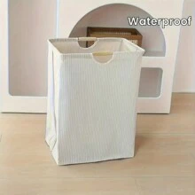 1pc Large Size Waterproof Laundry Basket With Double Handles, Casual Fabric Rectangular Dirty Clothes Basket, Suitable For Bedroom, Bathroom, Dorm, Toy Storage - Multifunctional Storage Box, Laundry Hamper Fits Various Rooms Bedroom, Organizer, Home Storage, White T Shirt Women, Black Pants Women, Ladies Winter Clothes, Dress,