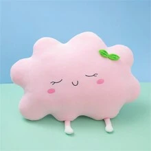 Cojín de almohada con forma de nube de dibujos animados de 35cm/13,77 pulgadas y muñeco de peluche de sol lindo de 45 cm/17,71 pulgadas, muñeca de trapo, perfecto como regalo de San Valentín, cumpleaños o Año Nuevo, adecuado para decoración de habitación infantil