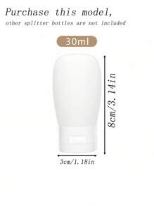 3入組可補充充填乳霜/液體的矽膠瓶，配備擠壓管，便攜式空瓶，適用於洗髮水/沐浴露分配器，旅行化妝品容器附有標籤，適用於家用浴室、學校、婚禮、生日和作為朋友、女友、父母的禮物。 - 彩色 - 查看 15