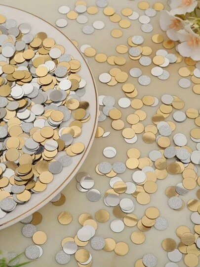 1000 片圆形五彩纸屑 - 非常适合在生日和婚礼庆典、婚礼抛掷、闪光、亮片、派对桌面装饰的五彩纸屑上撒放，适用于生日派对、填充透明气球、婚礼抛掷、情人节、单身派对、毕业派对、返校派对、主题派对、退休派对、周年纪念