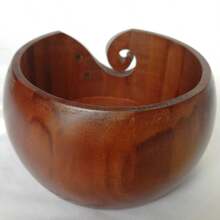 Wooden Yarn Bowl Crochet Organizer Storage Holder Non Slip -Friendly New Handmade DIY For Knitting Crochet Skeins