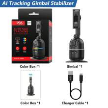 AXNEN Automatic Face Tracking Smartphone Tripod Stand, No App Required, 360° Rotatable Body Phone Tracking Camera Mount, Suitable For Content Creation, Can Be Used For Selfie, Vlog, Live Streaming, Video Call, Etc. - Black - View 13