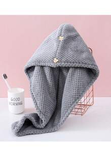 Gorro de ducha de terciopelo coral para mujer, de absorción súper rápida y secado rápido. Toalla envolvente de color mixto para el cabello. Gorro, toalla para el cabello, accesorios y productos para el cabello, esenciales de viaje para peluquería, salón de belleza
