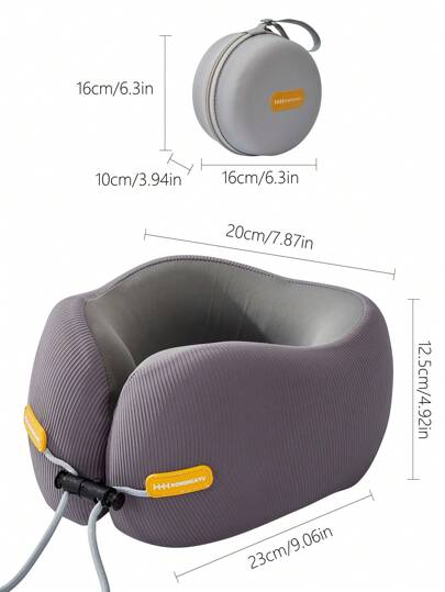 Memory Foam Shaped Neck Pillow, Travel Kussen Head Support, Airplane Sleep Chin Cushion, Portable view 2