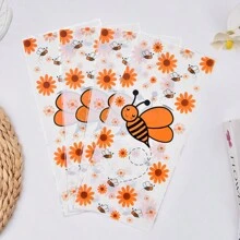PH 100 bolsas de celofán con diseño de abeja, bolsas de plástico transparente, bolsas de caramelos con abeja con brida, pequeños regalos para fiesta con tema de abeja, fiesta de cumpleaños, envoltorios de regalo de primavera, suministros para pequeños negocios - Multicolor - Ver 5