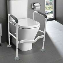 Bathroom Toilet Handrail Toilet Safety Rails Toilet Handrail Rack - White - View 5