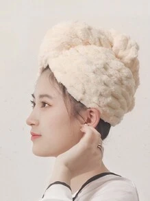Gorro de ducha de terciopelo coral para mujer, de absorción súper rápida y secado rápido. Toalla envolvente de color mixto para el cabello. Gorro, toalla para el cabello, accesorios y productos para el cabello, esenciales de viaje para peluquería, salón de belleza