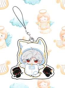 1pc Hot Game Love And Deepspace Keychain Cute Cartoon Figure Acrylic Key Chain Bag Pendant Ornament - Multicolor - View 11