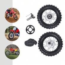 XIANXUS 2.50-10 Front & Rear Tire Rim Wheel Drum Brake Pit Bike For Hon Da CRF50 XR50