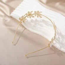4pcs Goddess Accessories Greek Suit Greek Costume Cosplay Party Faux Pearl Leaf Headband Coil Bracelet, School Stuff, Gifts