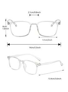 Modern Simple Style Classic Never Outdated 1pc Men Clear Glasses For Office Reading Street Snap Outdoor Casual Activities Daily Life Decoration