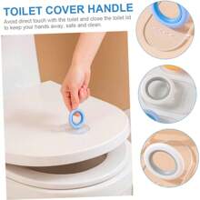 Monalife 1/3pcs Toilet Lid Lifter Toilet Covers Toielt Lid Lifting Handle Toilet Lifter Tool Toilet Caps Toilet Handle Toilet Cover Handle Portafilter Handgrip Abs Clamshell Toiletries Touch