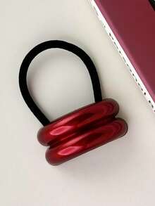 1/3pcs Set Retro Bohemian Style Metal Hair Scrunchies - Solid Color, Elegant For Women's Day And Everyday Use ,Ponytail Holders ,Hair Elastics ,Hair Rubber Bands ,Hair Rope