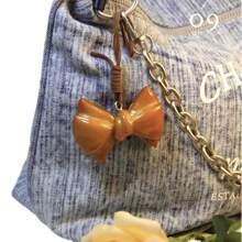 可爱的碱性水百吉饼和甜甜圈面包饰品，2025 年新款甜美创意百搭包包和钥匙链